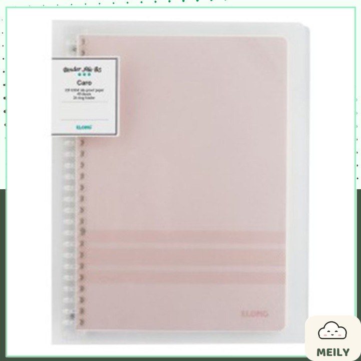 Sổ còng nhựa Klong B5 caro 5x5 40 tờ kèm 5 tab phân trang MS 544