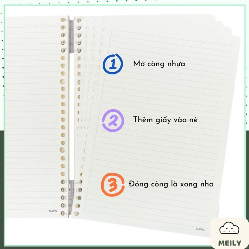 Sổ còng nhựa KLONG MS 807