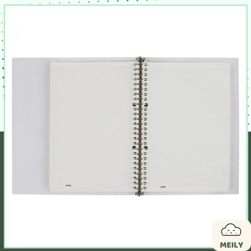 Sổ còng sắt Klong B5 8 chấu dot grid 80 tờ kèm tab nhựa MS 551