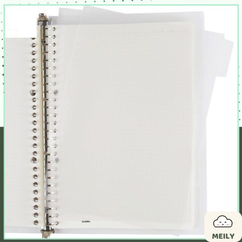 Sổ còng sắt Klong B5 8 chấu dot grid 80 tờ kèm tab nhựa MS 551