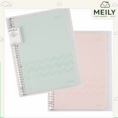 Sổ còng sắt A4 30 lỗ chấu 80 tờ Caro 5x5 , binder dễ frefill giấy Klong MS 540