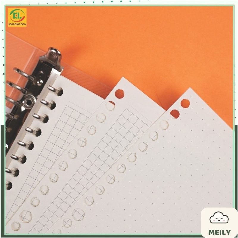 Sổ còng sắt Klong A4 30 lỗ 80 tờ caro 5x5 MS 540