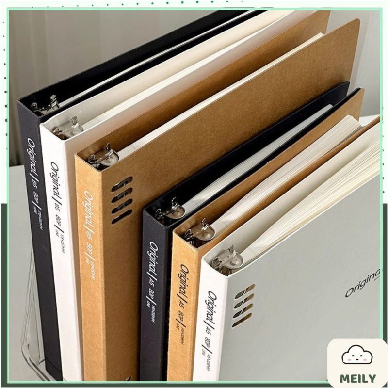 Sổ còng sắt A5/B5 kèm tờ phân trang bìa giấy kraft Original S51