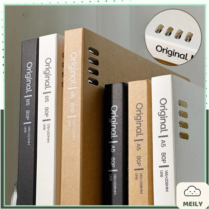 Sổ còng sắt A5/B5 kèm tờ phân trang bìa giấy kraft Original S51