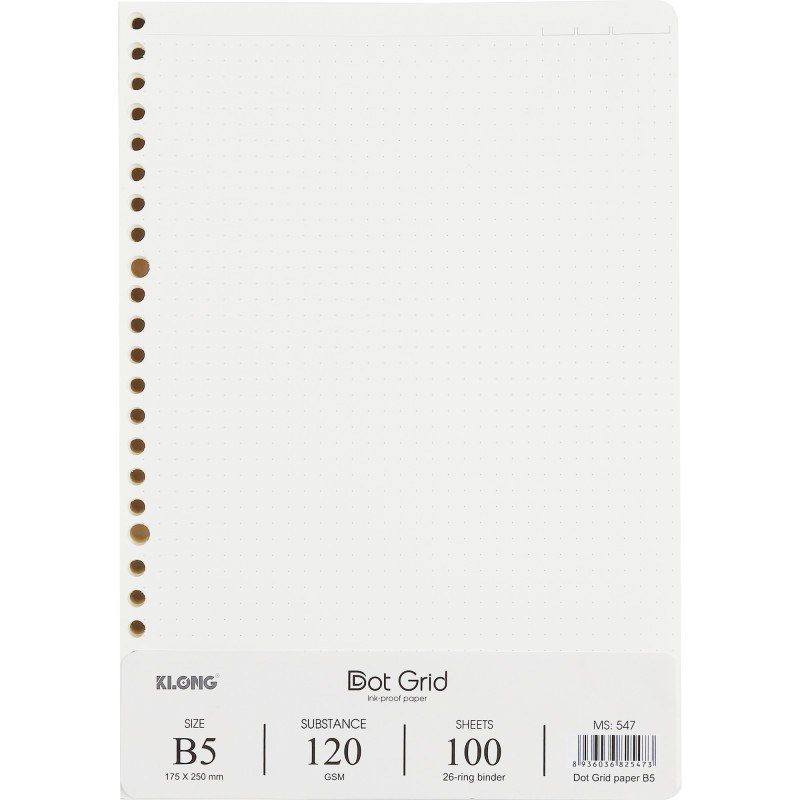 Sổ còng sắt B5 26 chấu 80 tờ Dot Grid MS551