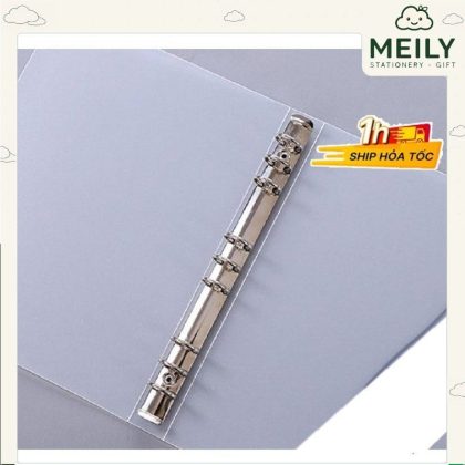 Sổ còng sắt B5 9 chấu ruột giấy refill 90 trang tùy chọn Caro/Dotgrid /kẻ
