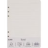 Ruột kẻ ngang file còng A5 120/76 100 tờ Klong MS998