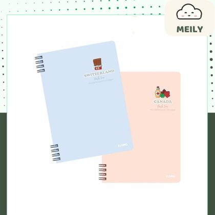 Sổ Dash Line lò xo kép 2 đầu KLONG A5 120 trang 100GSM MS 502