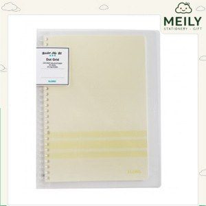 Sổ file nhựa kẹp còng B5 ruột sổ lưới chấm tròn Dot Grid - 40 tờ Klong MS 545