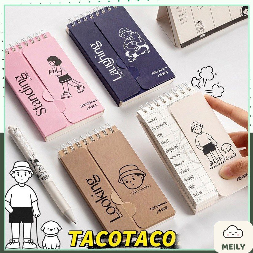 Sổ học từ mới ôn tập từ vựng ngoại ngữ TacoTaco S26