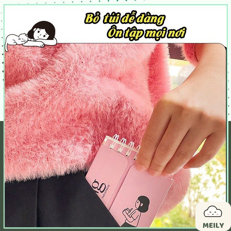 Sổ học từ mới ôn tập từ vựng ngoại ngữ TacoTaco S26