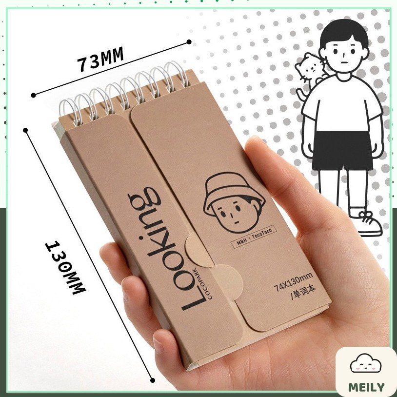 Sổ học từ mới ôn tập từ vựng ngoại ngữ TacoTaco S26