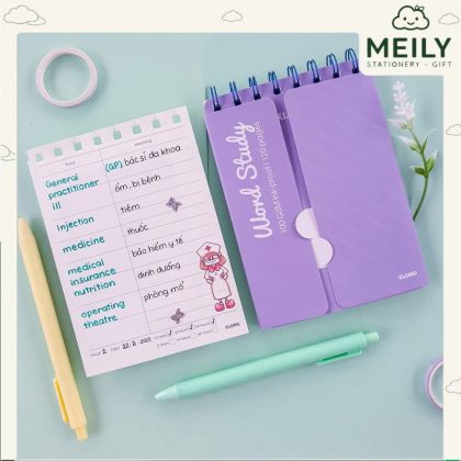 Sổ học từ vựng Klong Word Study A6 120 trang MS916