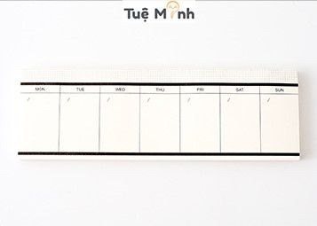 Sổ Kế hoạch bỏ túi 50 tờ note ghi chú thời khoá biểu - TKB tuần
