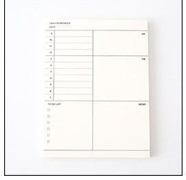 Sổ Kế hoạch bỏ túi 50 tờ note ghi chú thời khoá biểu - Daily Schedule