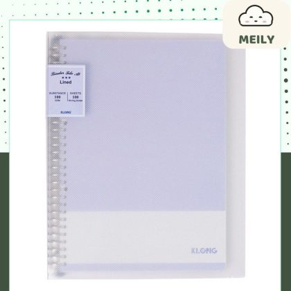 Sổ kẻ ngang Ms 523 nét đứt còng sắt Klong A4 100 tờ - binder Lined kèm tab phân