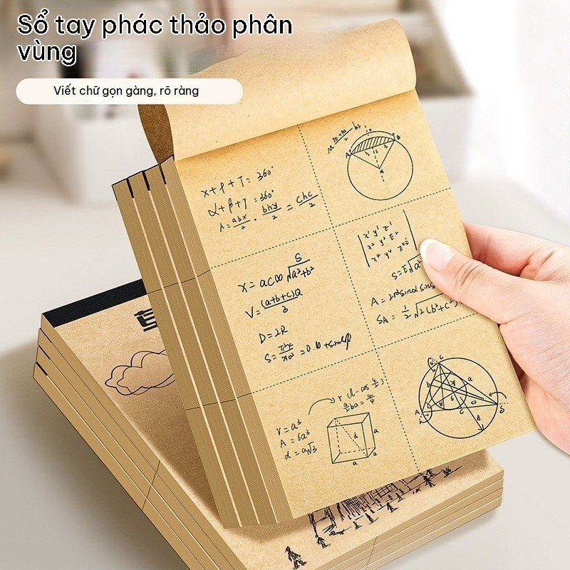 Sổ Sketch Khổ 14x20.5cm Bìa Kraft Vintage S84