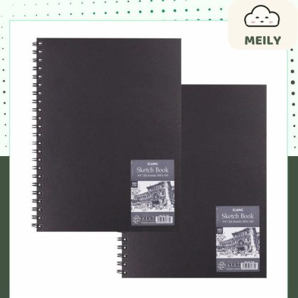 Sổ vẽ lò xo phác thảo 50 tờ giấy trơn Sketch Book A4 150gsm klong MS 764