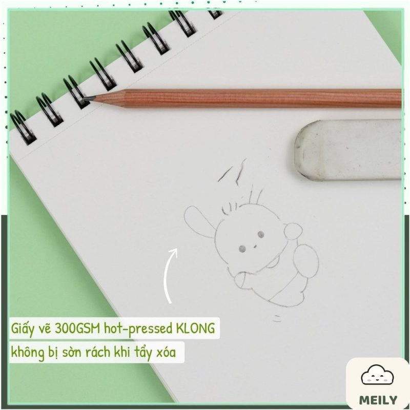 Sổ vẽ màu nước Artwork A5 lò xo bám màu 20 tờ KLong MS 785