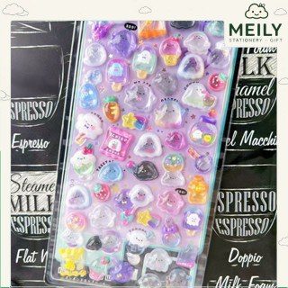 STI95 Sticker 3D nổi các con vật hoạ tiết trang trí sổ