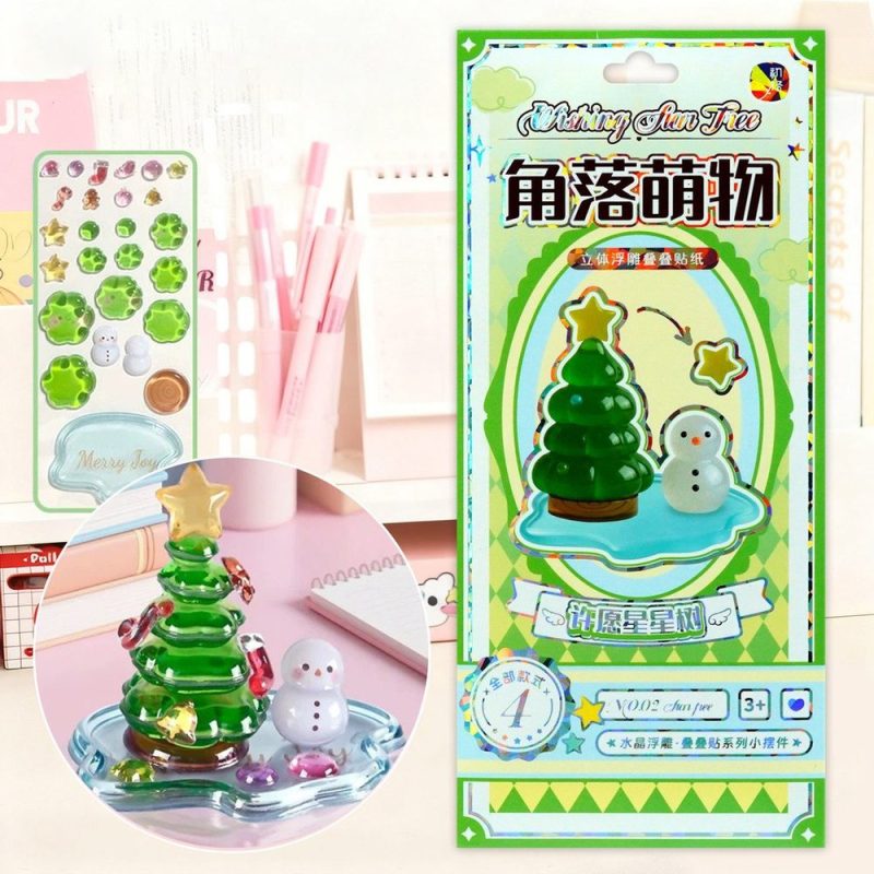 Sticker 3D dán chồng hoạt hình Nhật Bản decor sổ tay điện thoại laptop