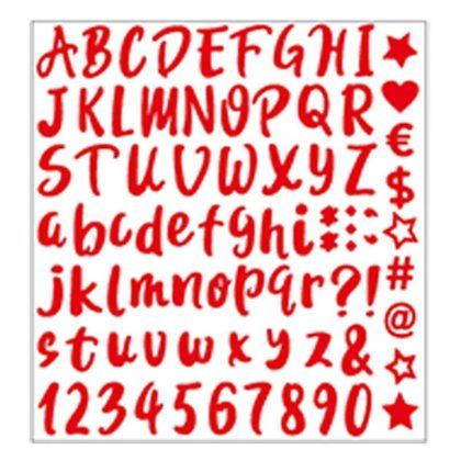 Sticker Chữ Cái & Ký Tự Đặc Biệt Nhiều Màu STI128