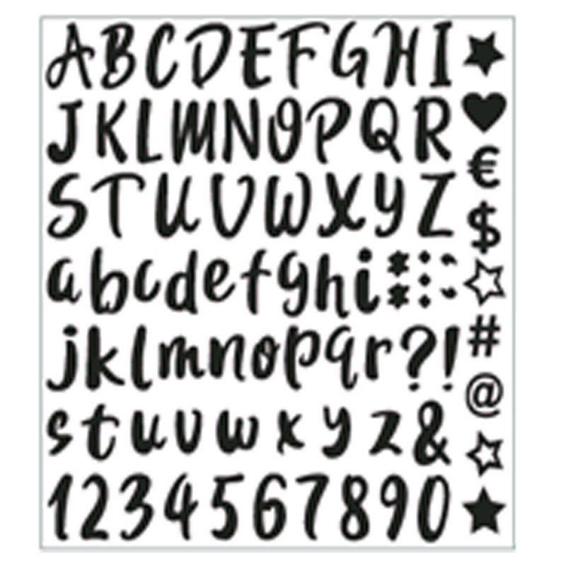 Sticker Chữ Cái & Ký Tự Đặc Biệt Nhiều Màu STI128