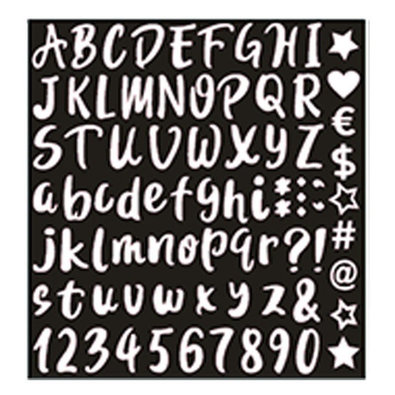 Sticker Chữ Cái & Ký Tự Đặc Biệt Nhiều Màu STI128