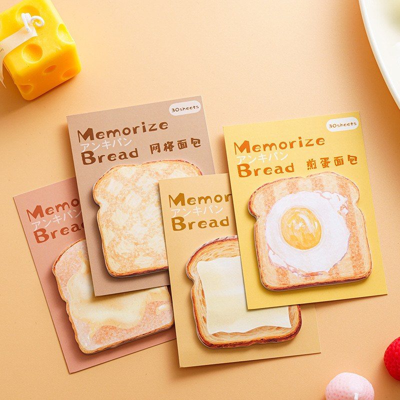 Tập 30 Tờ Giấy Ghi Chú Bánh Mì NO71