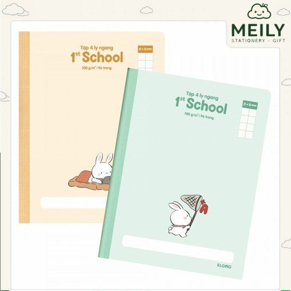 Tập 4 ly dòng ngang 96tr khổ mm 100GSM KLong MS 083