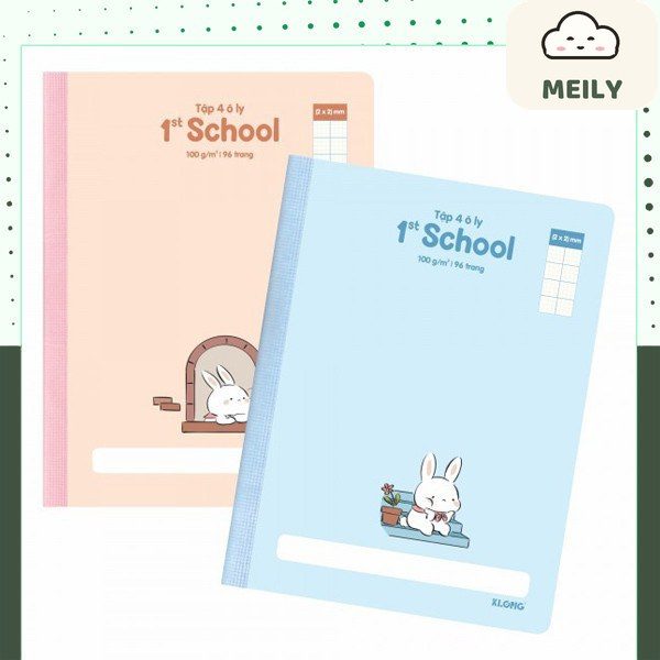 Tập 4 ô ly caro mm khổ mm 96 trang MS 081