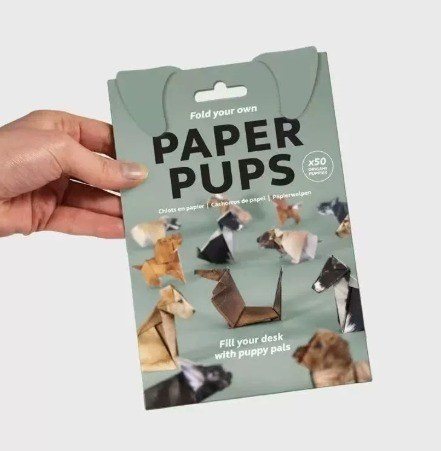 Tập 50 tờ giấy thủ công origami hình thú DIY K221 - chó