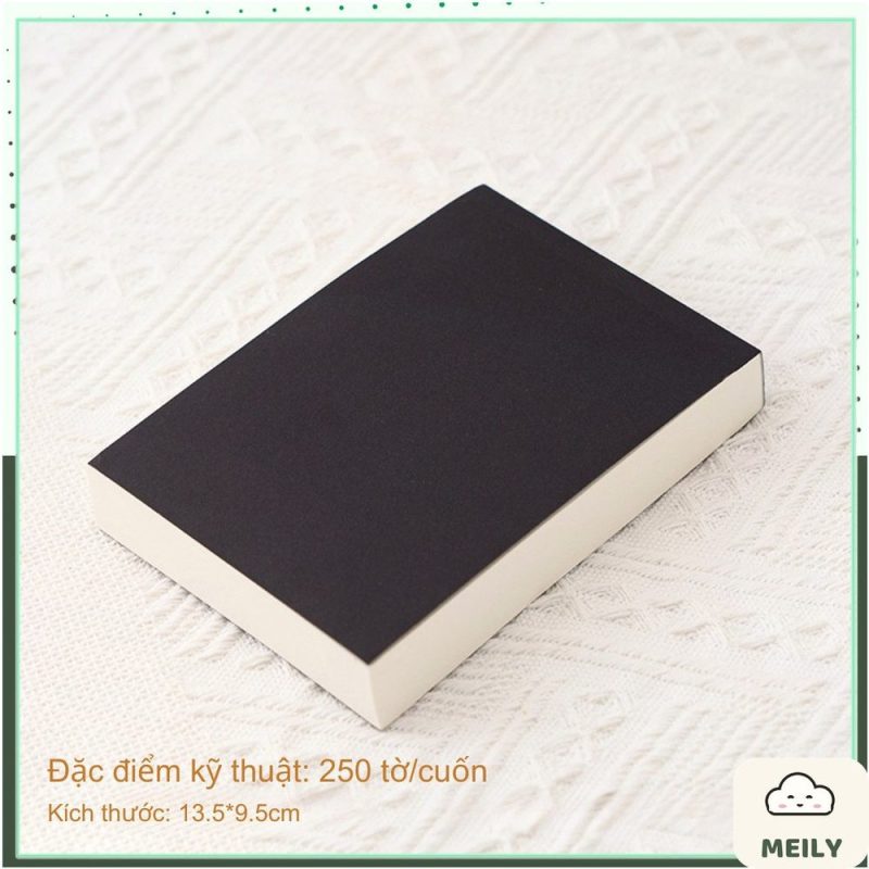 Tập Giấy note ghi chú trơn bìa kraft NO32