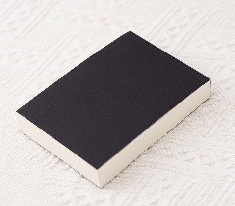Tập Giấy note ghi chú trơn bìa kraft NO32 - đen