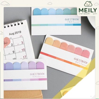 Tập miếng dán đánh dấu trang màu Pastel tờ note dán ghi chú đánh dấu tiêu đề