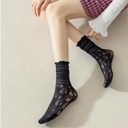 Tất Ren Hè Nữ Viền Bèo BL89