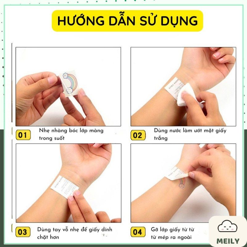 Hình xăm tạm thời GZ hoa văn thảo mộc thiên nhiên lâu trôi