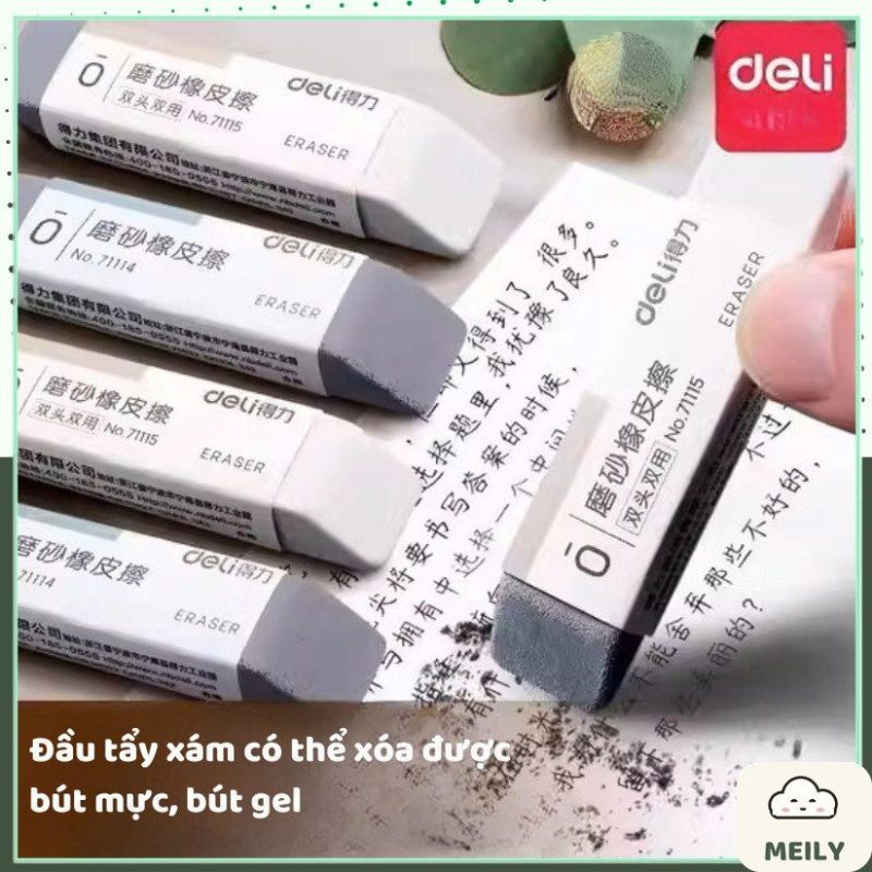 Tẩy cát Deli nét chì 2in1 K137
