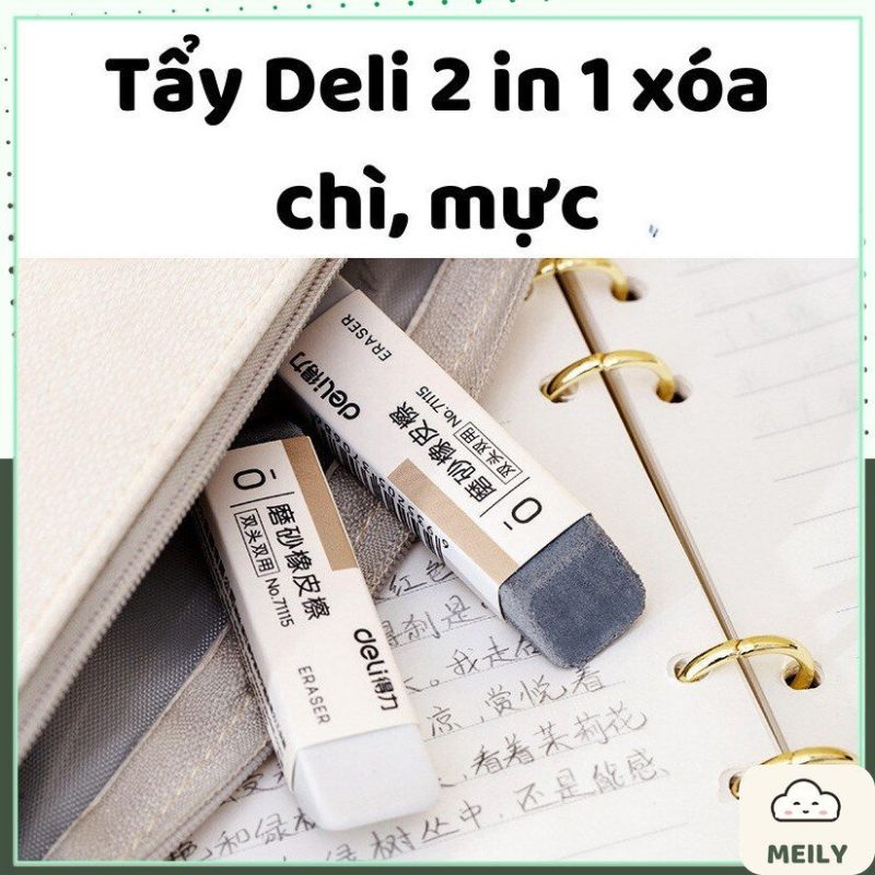 Tẩy cát Deli nét chì 2in1 K137