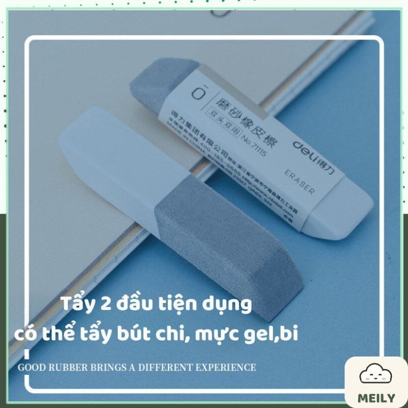 Tẩy cát Deli nét chì 2in1 K137