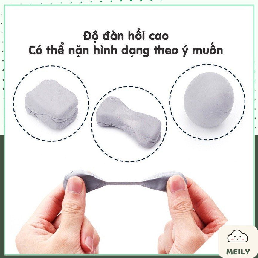 Tẩy đất sét mỹ thuật Meries gôm tẩy được than chì