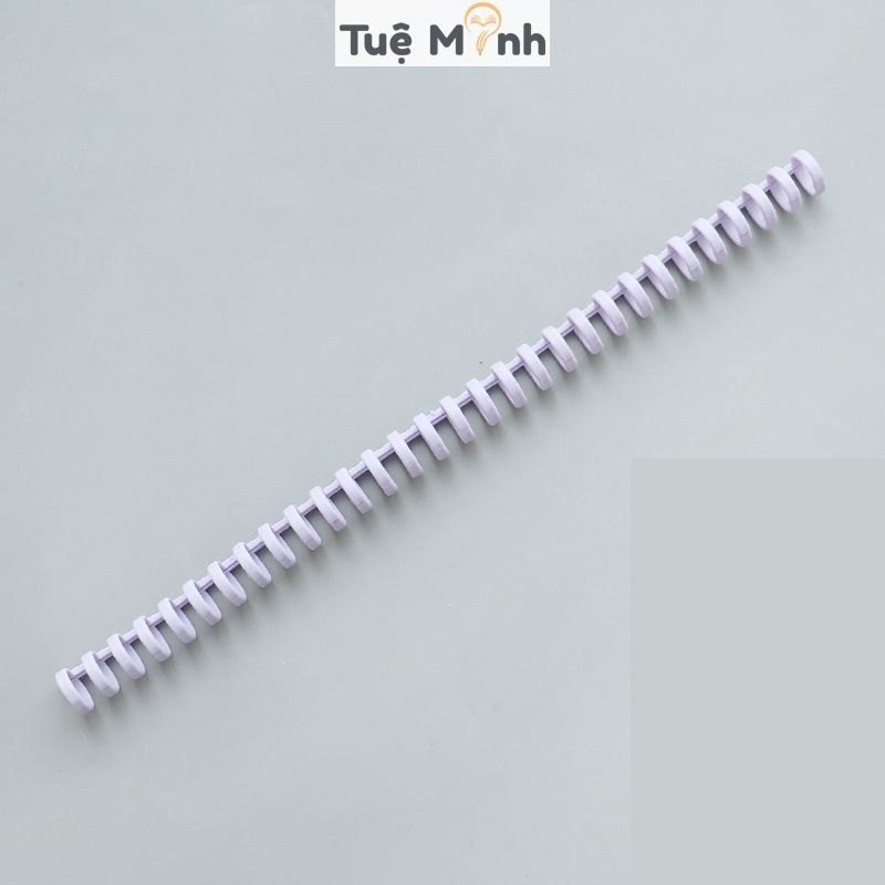 Thanh còng nhựa sổ Pastel kẹp ruột sổ binder refill P11 - Tím