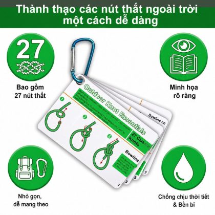 Thẻ Hướng dẫn 27 kiểu thắt nút dây chắc chắn BL144