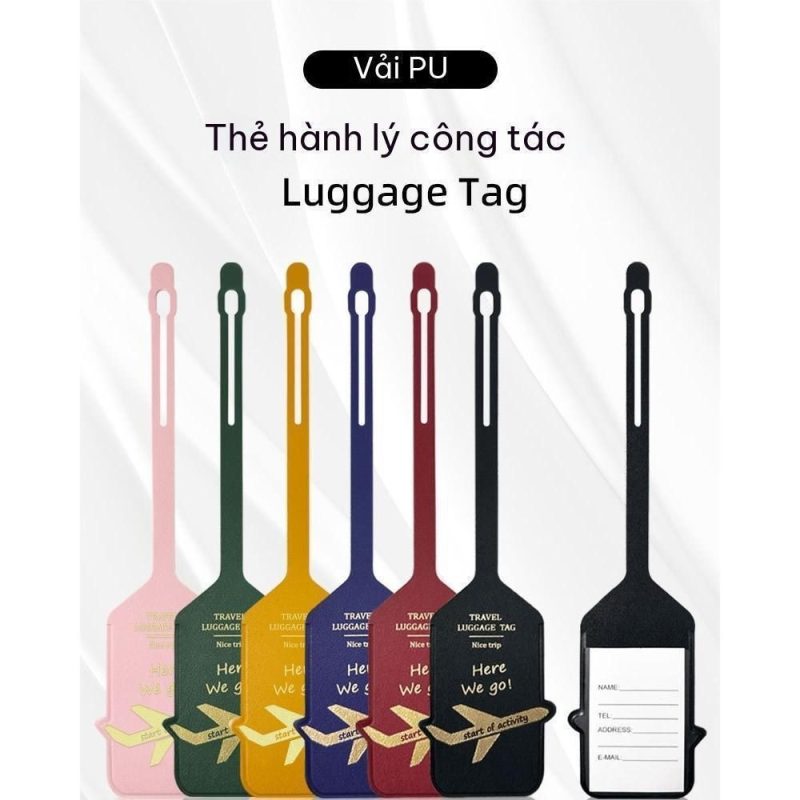 Thẻ tag vali da mềm K244