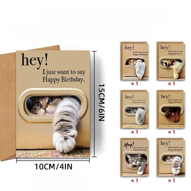 Thiệp Chúc Mừng Sinh Nhật Hình Thú Cưng K273