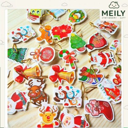 Thiệp giáng sinh mini dễ thương hình Các nhân vật Noel