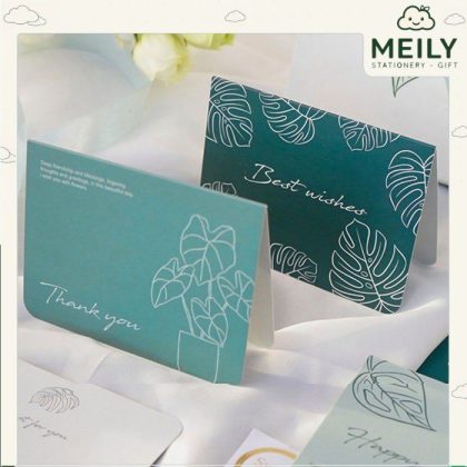 Thiệp giấy kèm bao phong bì 11 x 8.5cm và sticker niêm phong TH14