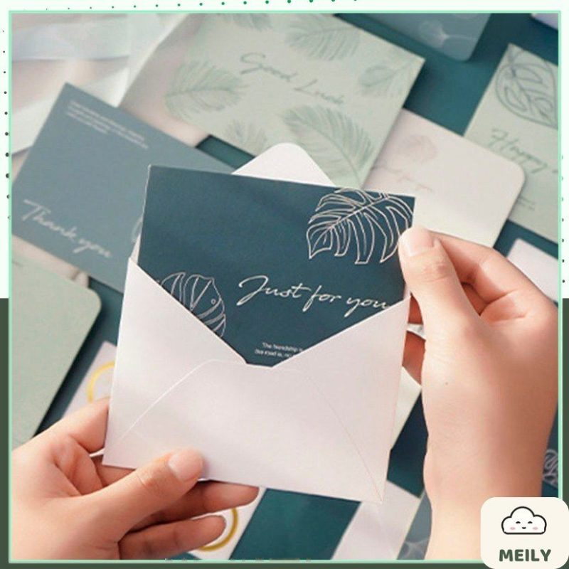 Thiệp giấy kèm bao phong bì 11 x 8.5cm và sticker niêm phong TH14