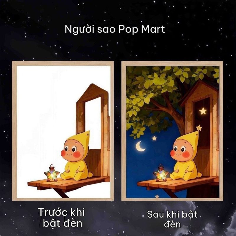 Tranh Đèn LED Trang Trí Phòng Ngủ BL92