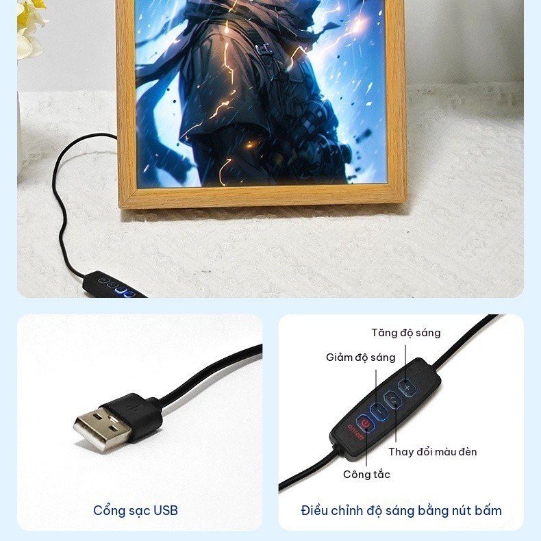 Tranh Đèn LED Trang Trí Phòng Ngủ BL92